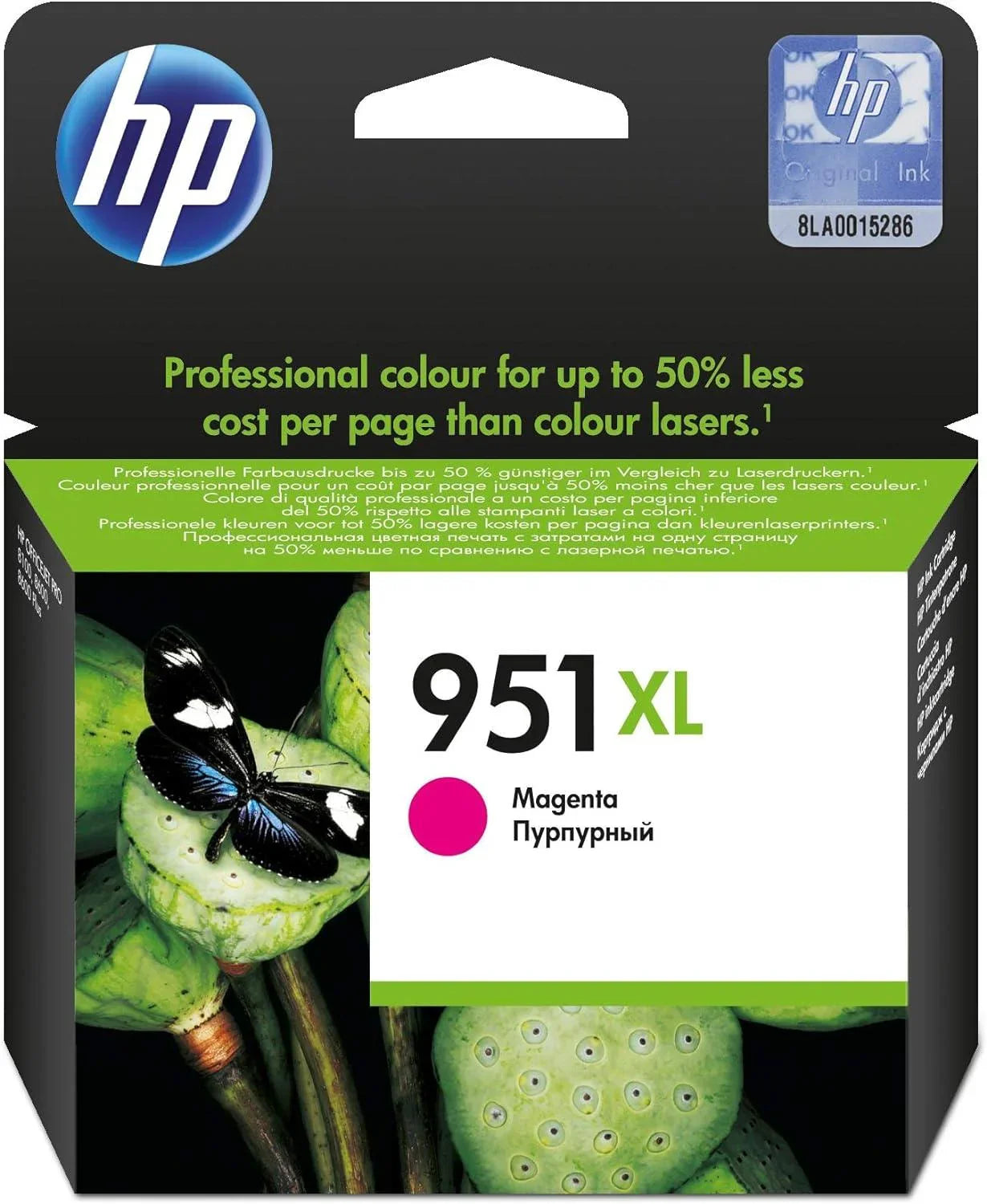 Hp 951XL High Yield Magenta Original Ink Cartridge Cn047Ae Works With Hp Officejet Pro 251, 276, 8100, 8600, 8610, 8620, 8640 Printers, XL - eBuy UAE